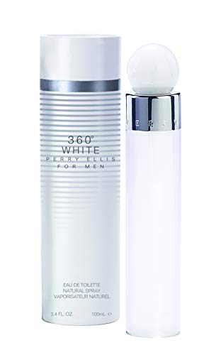 Perry Ellis 360° White Eau De Toilette Spray para Hombres - Perfume Duradero, Fragancia con Notas de Madera de Cedro, Cardamomo y Vainilla - 3.4 fl - imagen 2