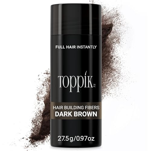 Fibra Capilar Toppik, Marrón Oscuro, 27.5g, Para Cabello Fino o Ralo, Instantáneamente Más Grueso y Abundante, 9 Tonos para Hombres y Mujeres, - imagen 2