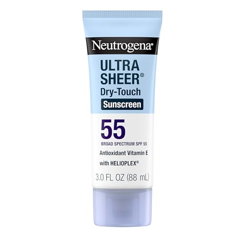 Neutrogena Protector Solar Ultra Sheer Dry-Touch SPF 55 para Cara y Cuerpo, Ligero, No Graso, Protección UVA/UVB, Resistente al Agua (80 Min), Loción - imagen 2