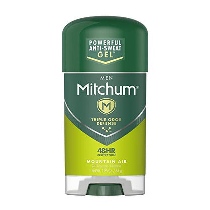 Desodorante Antitranspirante Mitchum para Hombre, Gel Triple Defensa contra Olores, Protección de 48 Horas, Montaña, 2.25 oz - imagen 3