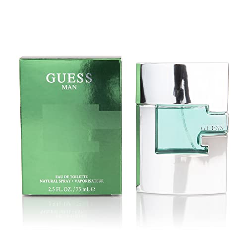 GUESS Man de GUESS, Eau De Toilette Spray para Hombre, 2.5 Fl Oz - imagen 1