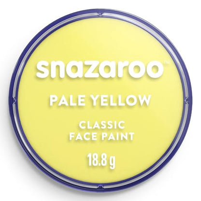 Pintura Facial y Corporal Snazaroo Clásica, 18.8g (0.66 oz), Amarillo Pálido - A Base de Agua, No Tóxica, Fácil Aplicación y Remoción para Niños, - imagen 3