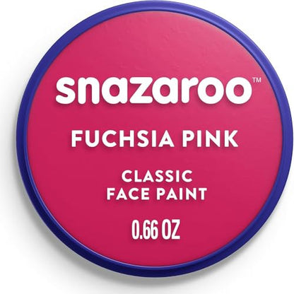 Pintura Facial y Corporal Snazaroo Clásica, 18.8g (0.66 oz) Fucsia - A base de agua, No tóxica, Fácil aplicación y remoción para Niños, Adultos, - imagen 2