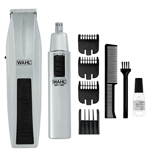 Recortadora de Barba Wahl para Hombres - Set de Afeitado a Batería para Bigotes, Barba, Cuello y Detalles con Recortadora de Nariz y Oídos de Regalo - imagen 2