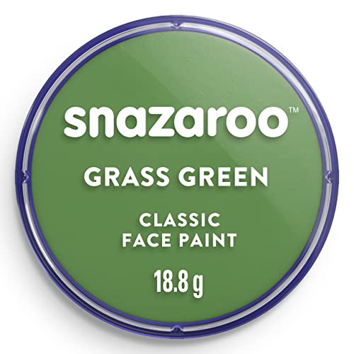Pintura Facial y Corporal Snazaroo Clásica, 18.8g (0.66 oz) - Verde Pasto, a Base de Agua, No Tóxica, Fácil Aplicación y Remoción para Niños, - imagen 2