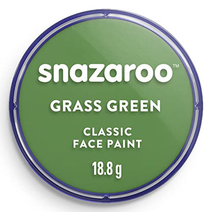 Pintura Facial y Corporal Snazaroo Clásica, 18.8g (0.66 oz) - Verde Pasto, a Base de Agua, No Tóxica, Fácil Aplicación y Remoción para Niños, - imagen 4