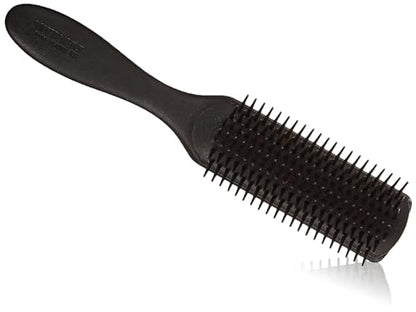 Cepillo para Cabello Rizado Jack Dean by Denman D3 (Todo Negro) 7 Filas para Desenredar, Separar, Dar Forma y Definir Rizos - Para Mujeres y Hombres - imagen 1