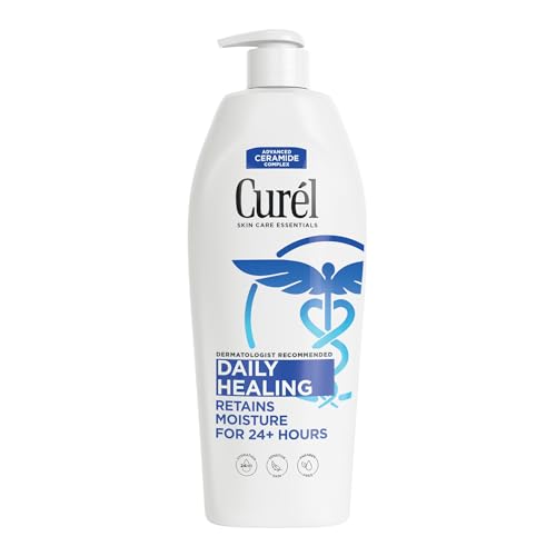 Loción Corporal Hidratante Curel Daily Healing para Piel Seca, Recomendado por Dermatólogos con Complejo Avanzado de Ceramidas, 13 Oz - imagen 1