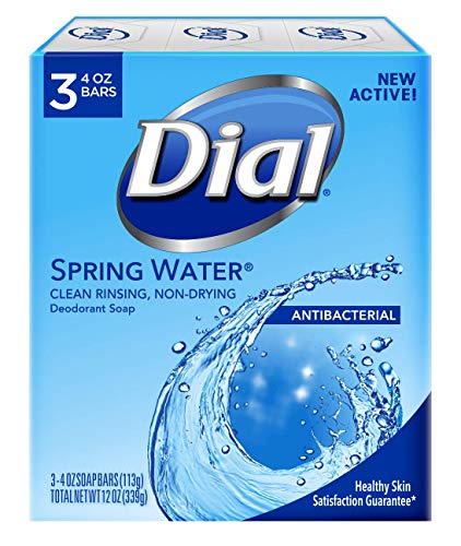 Jabón Antibacterial Dial, Agua de Primavera, 4 Onzas, Paquete de 3 Barras - imagen 3