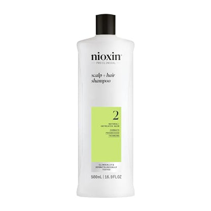 Champú Nioxin Sistema 2 para Engrosar el Cuero Cabelludo y el Cabello | Para Cabello Natural o No Tratado con Adelgazamiento Progresivo | Con - imagen 4