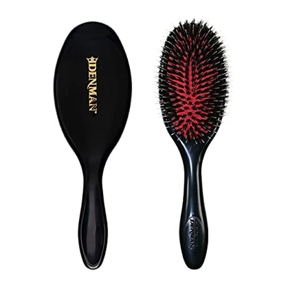 Cepillo de Cerdas de Jabalí Denman D81M – Para Alisar, Definir Rizos y Desenredar, Ideal para Todo Tipo de Cabello, Unisex - imagen 2