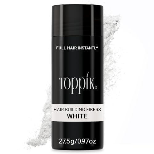 Fibra Capilar Toppik, Blanca, 27.5g, Rellena Cabello Fino o Ralo, Luciendo Más Grueso y Abundante, 9 Tonos para Hombres y Mujeres, Fórmula de - imagen 4