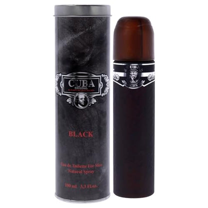 Cuba Black de Cuba para Hombre EDT Spray, CUBA Black, Fragluxe, 3.3 Onzas - imagen 4