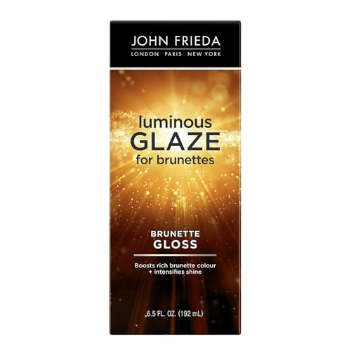 John Frieda Brilliant Brunette Luminous Glaze, Brillo para el Cabello que Mejora el Color y Aumenta el Brillo, 6.5 Oz - imagen 1