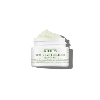 Tratamiento para Ojos de Aguacate Kiehl's, Crema Hidratante y Nutritiva, Aceite de Aguacate y Cafeína para Revitalizar la Piel, 99% Natural - 0.5 fl - imagen 1