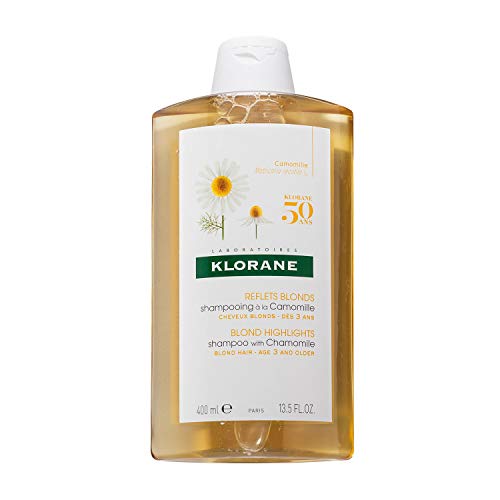Champú Klorane con Manzanilla para Cabello Rubio, Realza Reflejos y Aclara, Libre de Parabenos, Peróxido de Hidrógeno, Amoniaco y SLS, 13.5 Fl Oz (1 - imagen 1