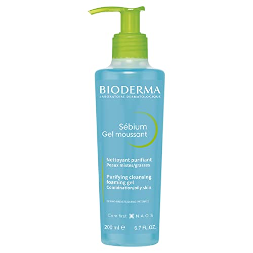 Gel Espumoso Bioderma Sébium, Limpiador Facial Suave, Desmaquillante, Lavado Purificante para Piel Mixta a Grasa, 200 ml - imagen 1
