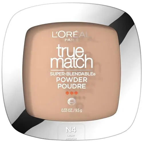 Base en polvo L'Oreal Paris True Match Super Blendable sin aceite, N4 Light Medium, 9.4 g, el empaque puede variar - imagen 1