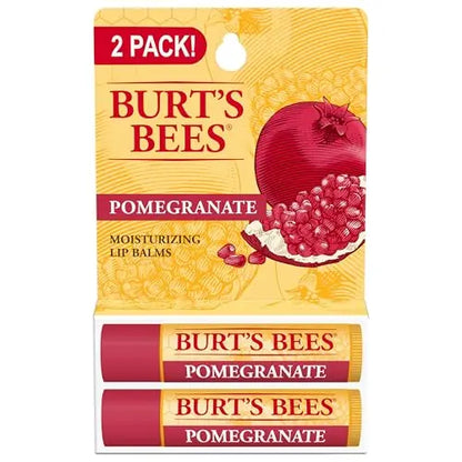 Bálsamo Labial Burt's Bees - Granada, Hidratante Labial con Cera de Abejas de Fuente Responsable, Tratamiento Natural, 2 Tubos, 0.15 oz. - imagen 3
