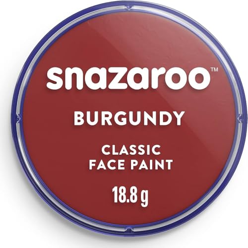 Pintura Facial y Corporal Snazaroo Clásica, 18.8g (0.66 oz), Burdeos - A Base de Agua, No Tóxica, Fácil Aplicación y Remoción para Niños, Adultos, - imagen 2
