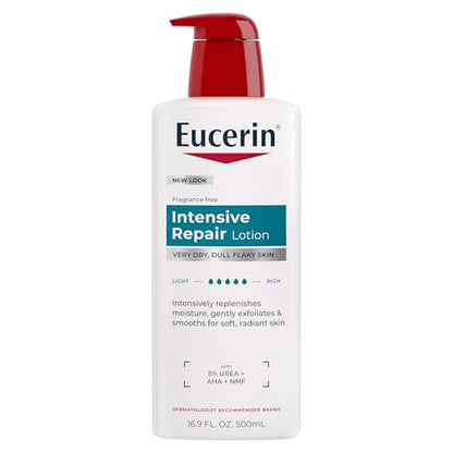 Loción Corporal Eucerin Intensive Repair para Piel Seca con Alfa Hidroxi, Hidratante para Piel Muy Seca, Humecta, Exfolia y Condiciona, Sin Fragancia - imagen 4