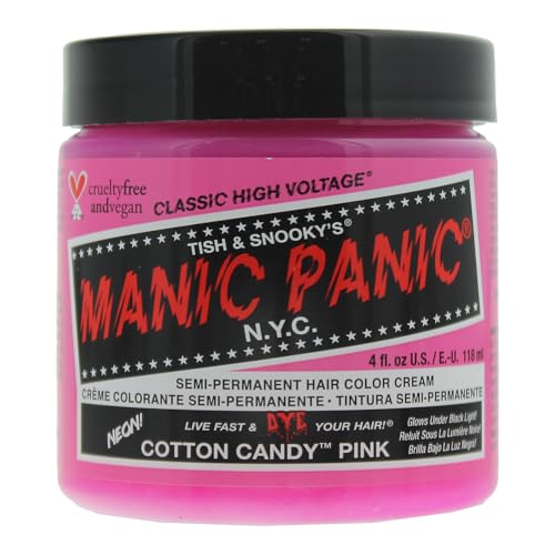 MANIC PANIC Classic Colorante Capilar Semipermanente Rosa Algodón de Azúcar - Tinte Rosa Brillante para Mujeres y Hombres que Dura 4-6 Semanas - - imagen 1