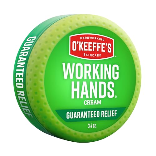 Crema de Manos O'Keeffe's Working Hands para Sequedad Extrema - Tarro de 3.4 oz (1 Paquete) - Cuidado Reparador para Manos Agrietadas y Secas - imagen 1