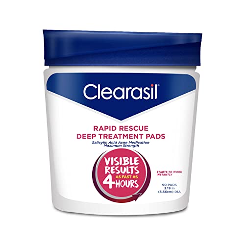 Clearasil Rapid Rescue Almohadillas Tratamiento Profundo para el Acné, Máxima Fuerza con 2% de Ácido Salicílico, 90 Piezas - imagen 2