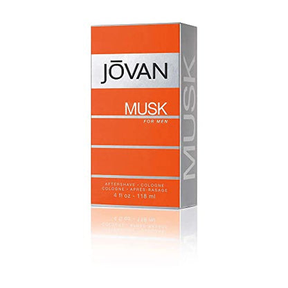 Aftershave Jovan Musk para Hombre 4 fl oz (Paquete de 1), Notas de Clavel, Lavanda y Ámbar, Fragancia Masculina, Duradera, Uso Diario - imagen 1