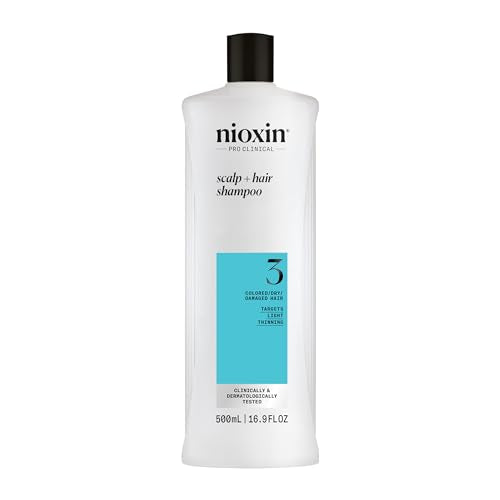 Champú Nioxin Sistema 3 para Cuero Cabelludo y Cabello | Para Cabello Teñido o Dañado con Pérdida Ligera | Con Niacinamida y Biotina | 16.9 Fl oz. - imagen 3