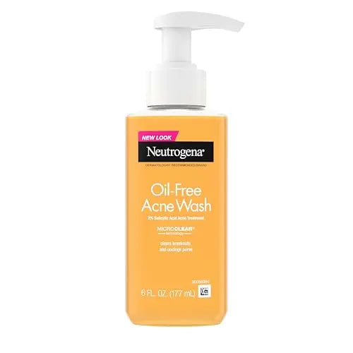 Neutrogena Limpiador Facial Sin Aceite para Piel Propensa a Brotes con 2% de Ácido Salicílico, 6 fl. oz - imagen 1