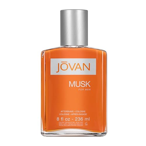 Jovan Musk para Hombre Aftershave 8 fl oz (Paquete de 1), Notas de Clavel, Lavanda y Ámbar, Fragancia Masculina, Duradera, Uso Diario - imagen 1
