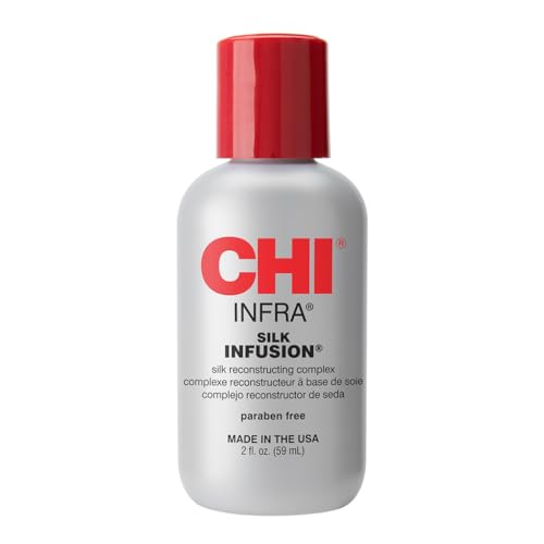 CHI Infra Silk Infusion, Tratamiento Capilar Leave-In Reconstrucción de Seda para Cabello Suave, Brillante y Fuerte, 2 Oz - imagen 1
