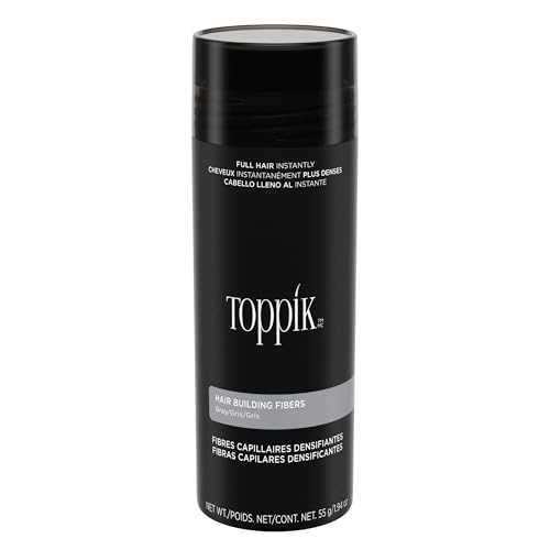 Fibra Capilar Toppik para Rellenar Cabello Fino o Ralo, Gris, 55g, Aspecto Instantáneamente Más Denso y Abundante, 9 Tonos para Hombres y Mujeres, - imagen 2
