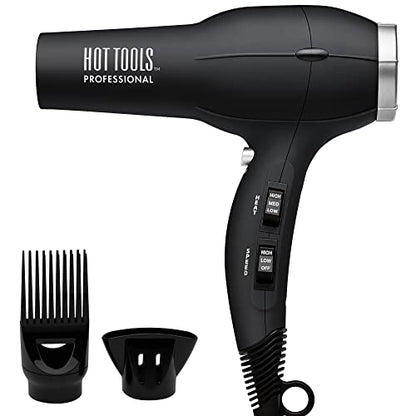 Secador Turbo Iónico Hot Tools Pro Artist 1875W | Acabado Suave y Libre de Frizz (Negro) - imagen 2