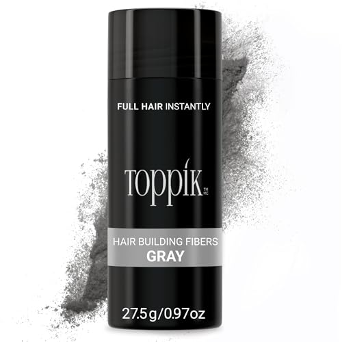 Fibra Capilar Toppik para Rellenar Cabello Fino o Ralo, Gris, 27.5g, Instantáneamente Más Grueso y Abundante, 9 Tonos para Hombres y Mujeres, Fórmula - imagen 2