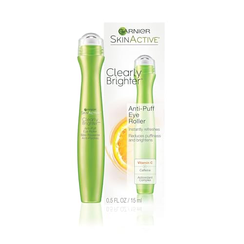 Garnier Clearly Brighter Roller para Ojos Anti-Ojeras, Tratamiento para Ojos con Cafeína y Vitamina C, 0.5 Fl Oz (15mL), 1 Unidad - imagen 3