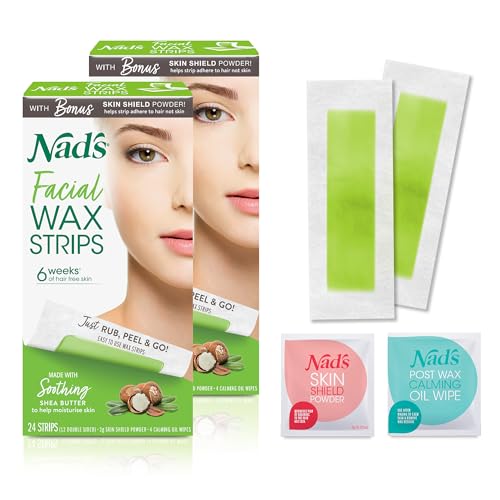 Cintas de Cera Facial Nad's, Sin Fragancia, 48 Piezas (Paquete de 2) - imagen 2