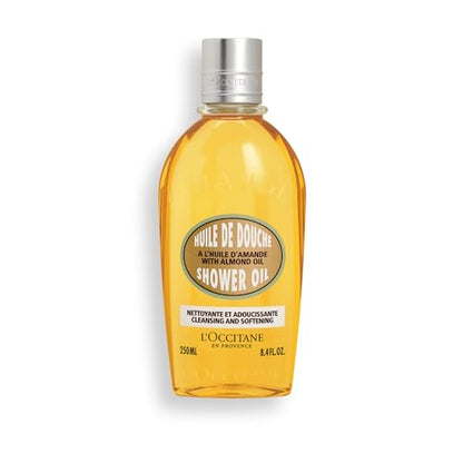 Aceite de Ducha Limpiador y Suavizante de Almendra L'OCCITANE, 8.40 fl oz - imagen 1