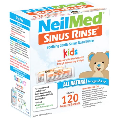 Paquete de 120 Sobres Premedidos de Lavado Nasal Pediátrico - Sistema de Irrigación Salina de Gran Volumen y Baja Presión, Sin Ardor ni Picazón - imagen 2