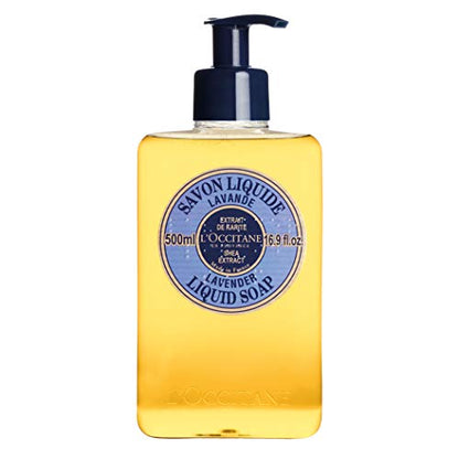 L'OCCITANE Shea Butter Lavender Liquid Hand Soap, Regualr, 16.9 Fl Oz - imagen 1