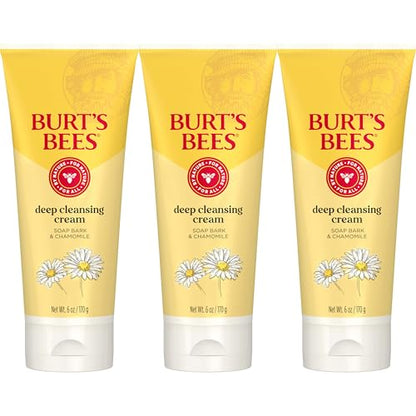 Limpiador Facial Burt's Bees, Crema Limpiadora Profunda, Esenciales para Regreso a Clases, Limpiador Natural con Manzanilla, 6 Onzas (Paquete de 3) - imagen 2