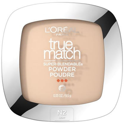 Base en polvo L'Oreal Paris True Match Super Blendable sin aceite, N2 Claro, 0.33 oz, el empaque puede variar - imagen 1