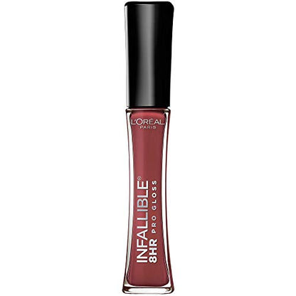 Brillo Labial Hidratante L’Oreal Paris Makeup Infallible de 8 Horas, Sangría, 0.21 Fl Oz - imagen 2