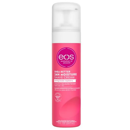 Crema de Afeitar eos Shea Better - Granada y Frambuesa, Crema de Afeitar para Mujeres, Hidratación de 24 Horas, 7 fl oz - imagen 4