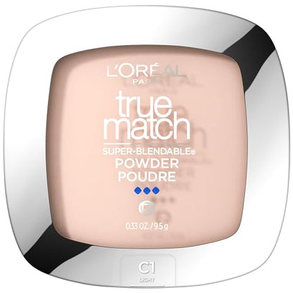 Base en polvo L'Oreal Paris True Match Super Blendable sin aceite, C1 Claro, 0.33 oz, el empaque puede variar - imagen 3