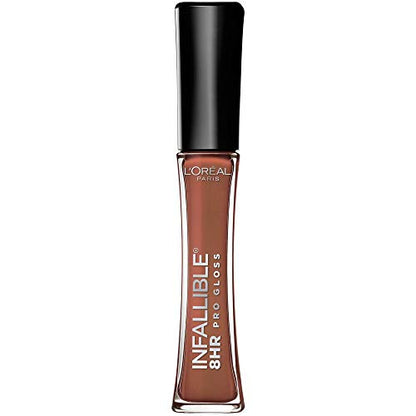 Brillo Labial Hidratante L’Oreal Paris Makeup Infallible 8 Horas, Barely Nude, 0.21 Fl Oz - imagen 3