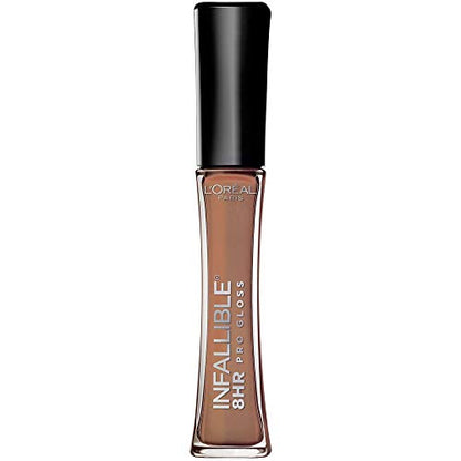 L'Oreal Paris Maquillaje Infallible Brillo Labial Hidratante de 8 Horas, Dulce De Leche, 0.21 Fl Oz - imagen 2