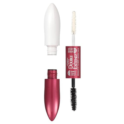 Máscara de pestañas L'Oreal Paris Makeup Double Extend Tubing, alargadora 2 pasos, a prueba de manchas, Negro más intenso - imagen 3