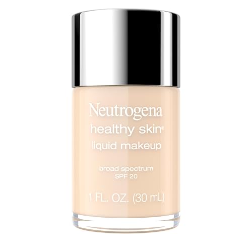 Base de Maquillaje Líquida Neutrogena Healthy Skin con Protector Solar de Amplio Espectro SPF 20, Cobertura Media, Ligera, con Pro-Vitamina B5, - imagen 3
